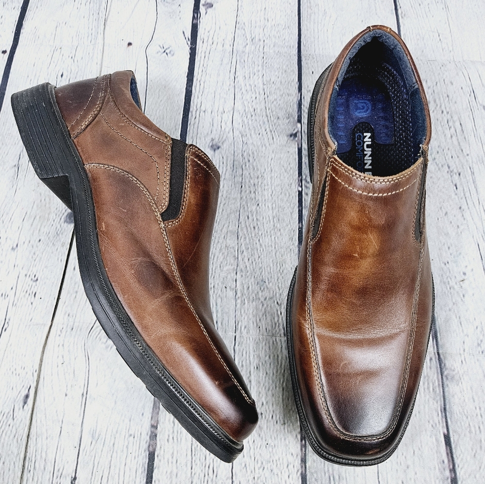 NUNN BUSH | Lites comfort gel slipon leather loafer shoes